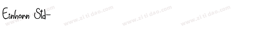 Einhorn Std字体转换